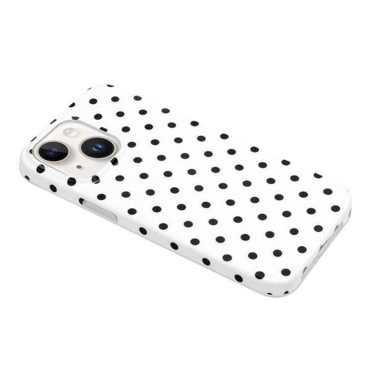 For iPhone 14 IMD Colorful Dots Pattern TPU Full Coverage Phone Case