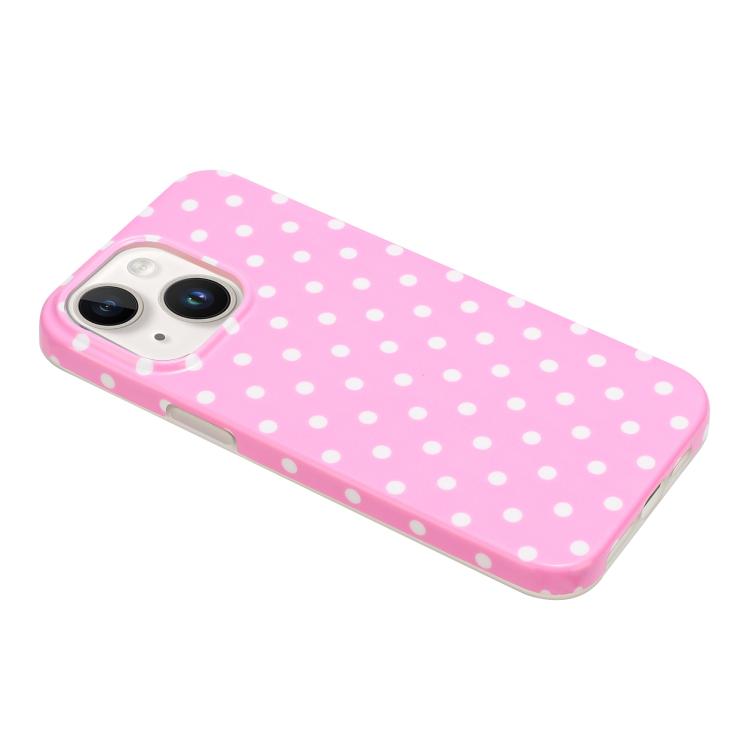 For iPhone 14 IMD Colorful Dots Pattern TPU Full Coverage Phone Case