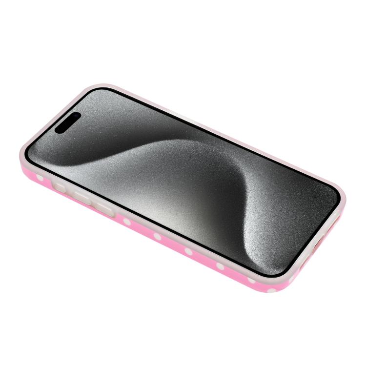For iPhone 14 IMD Colorful Dots Pattern TPU Full Coverage Phone Case