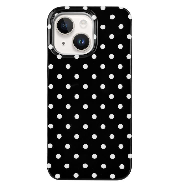 For iPhone 14 IMD Colorful Dots Pattern TPU Full Coverage Phone Case