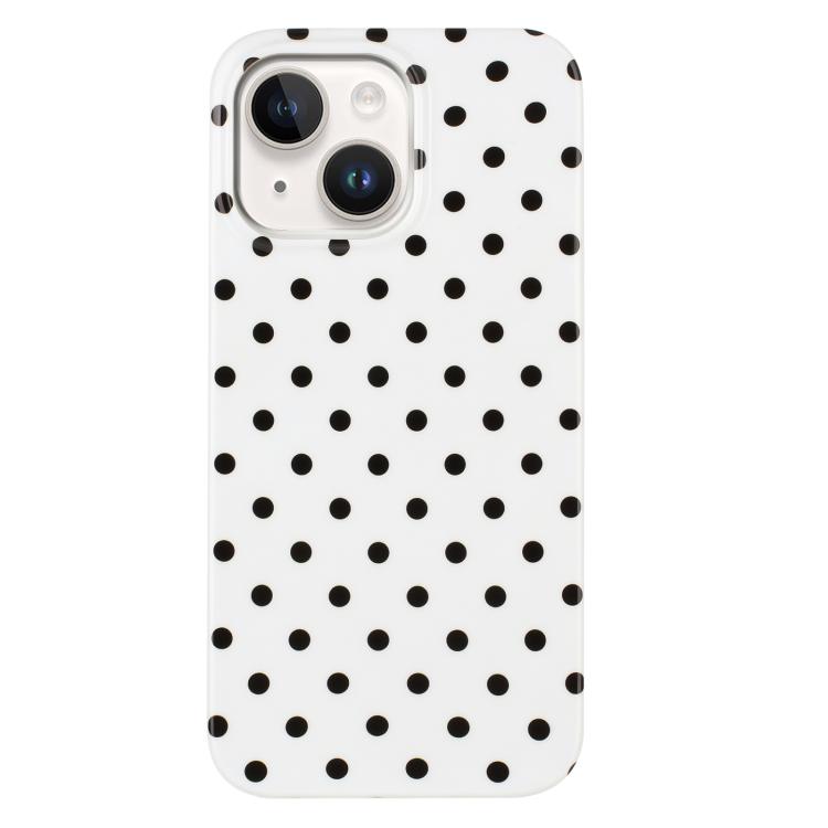 For iPhone 13 IMD Colorful Dots Pattern TPU Full Coverage Phone Case