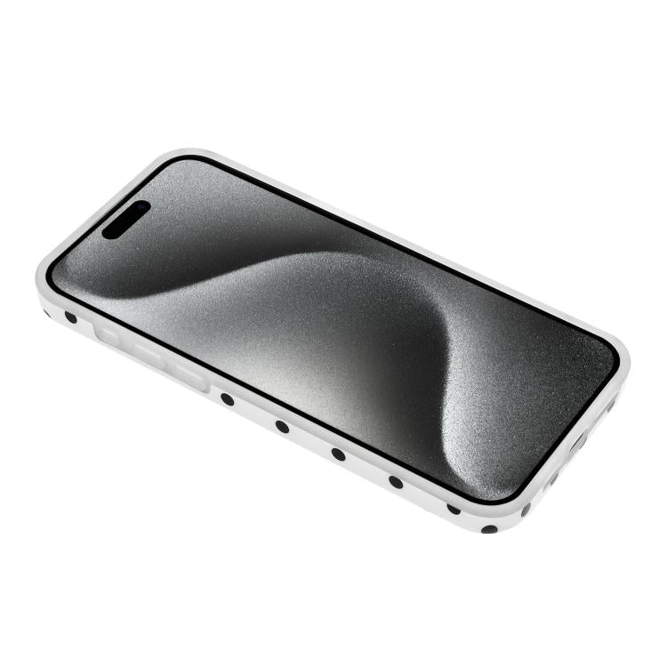 For iPhone 13 IMD Colorful Dots Pattern TPU Full Coverage Phone Case