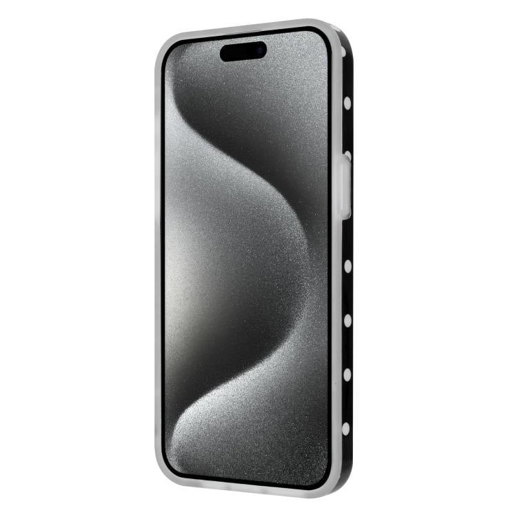 For iPhone 13 IMD Colorful Dots Pattern TPU Full Coverage Phone Case