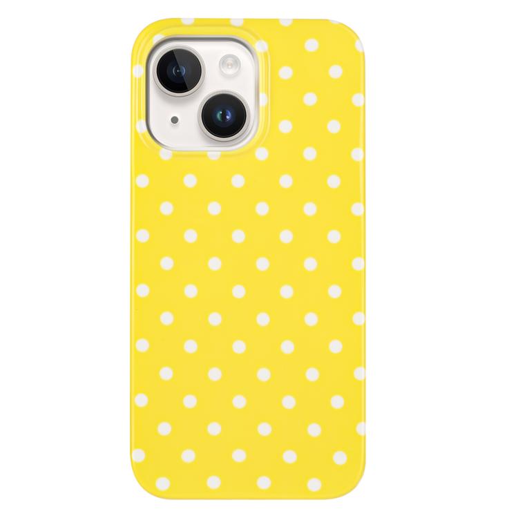 For iPhone 13 IMD Colorful Dots Pattern TPU Full Coverage Phone Case
