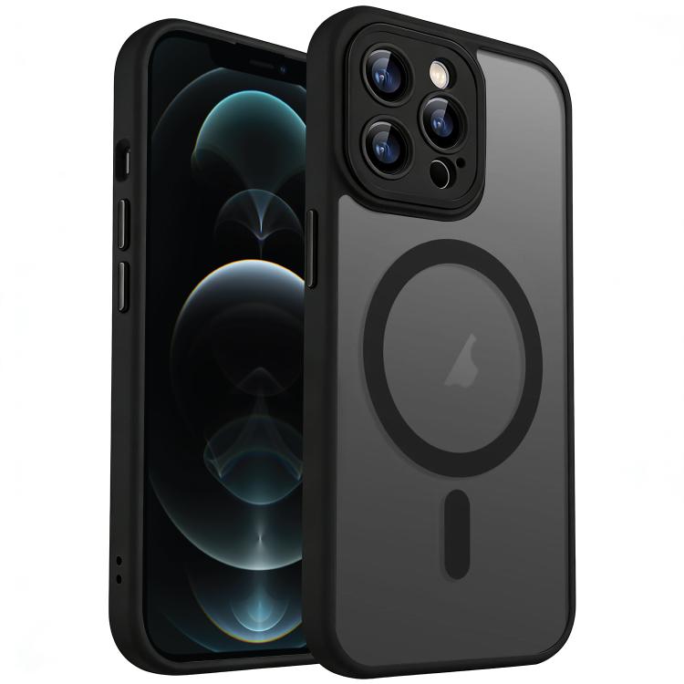 For iPhone 12 Pro Max XDcase Skin Feel Magnetic Frosted Phone Case with Lens Film