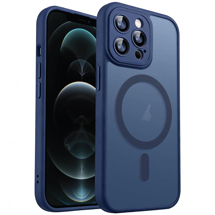 For iPhone 12 Pro Max XDcase Skin Feel Magnetic Frosted Phone Case with Lens Film