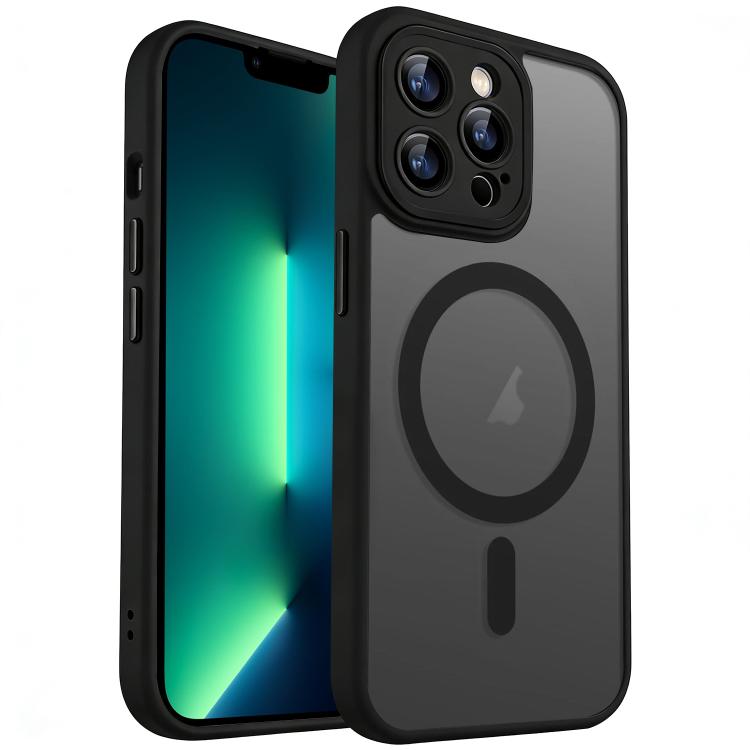 For iPhone 13 Pro XDcase Skin Feel Magnetic Frosted Phone Case with Lens Film