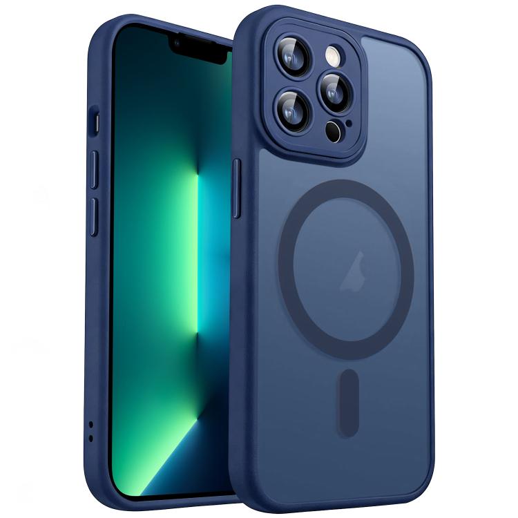 For iPhone 13 Pro Max XDcase Skin Feel Magnetic Frosted Phone Case with Lens Film