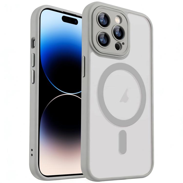 For iPhone 14 Pro XDcase Skin Feel Magnetic Frosted Phone Case with Lens Film