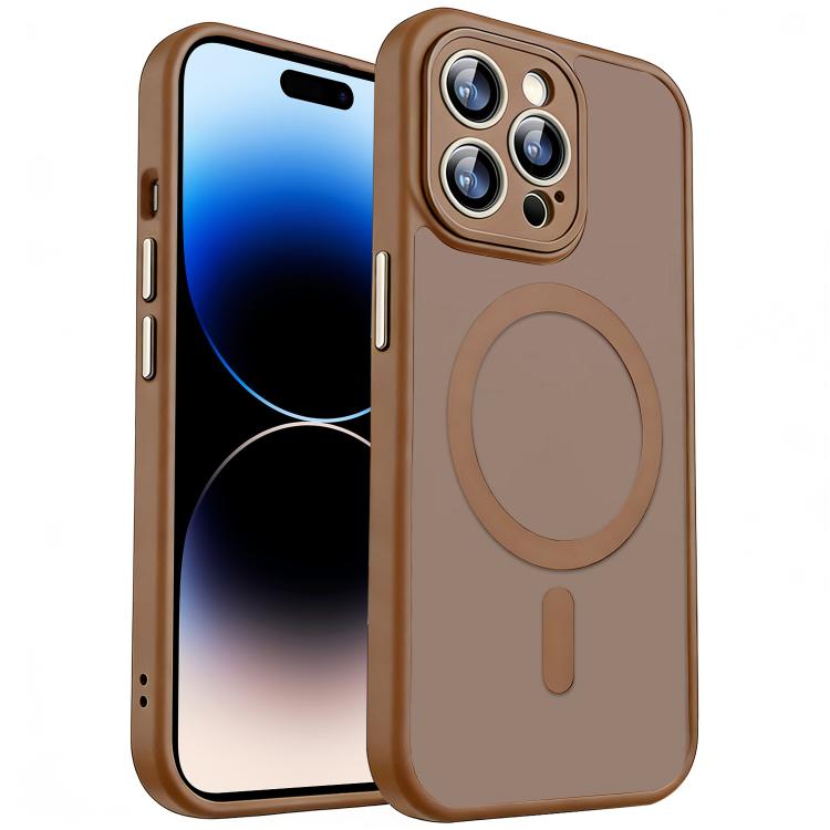 For iPhone 14 Pro Max XDcase Skin Feel Magnetic Frosted Phone Case with Lens Film