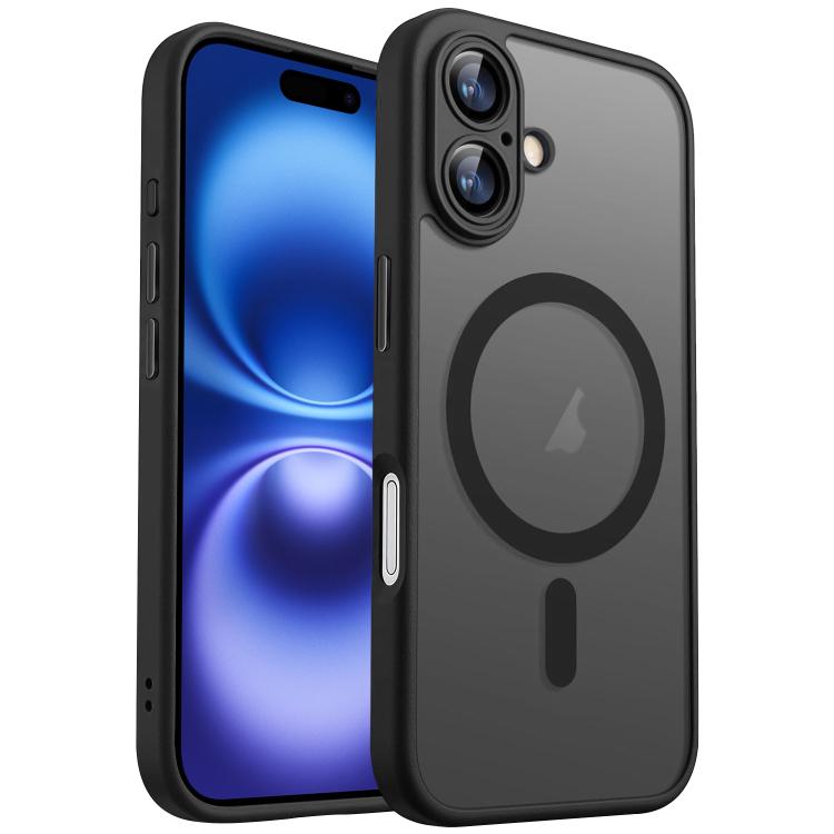 For iPhone 16 XDcase Skin Feel Magnetic Frosted Phone Case with Lens Film