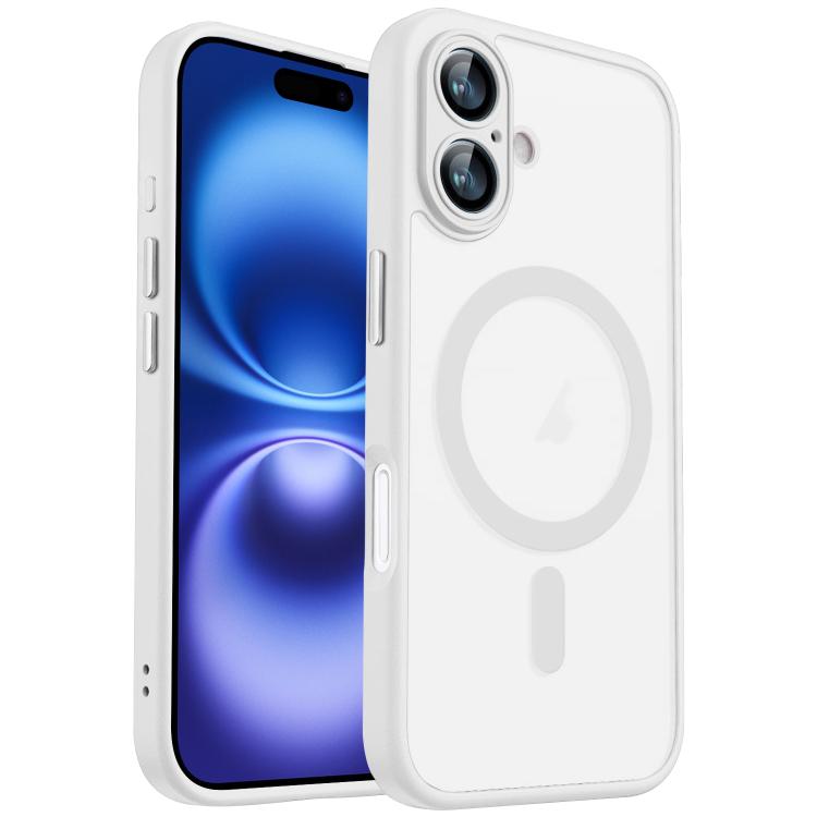 For iPhone 16 XDcase Skin Feel Magnetic Frosted Phone Case with Lens Film