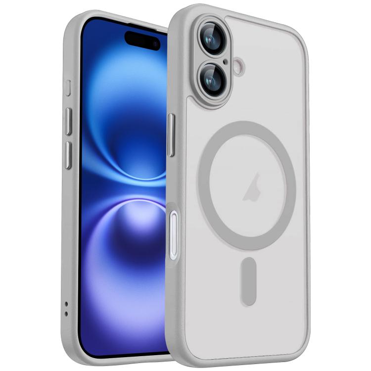 For iPhone 16 XDcase Skin Feel Magnetic Frosted Phone Case with Lens Film