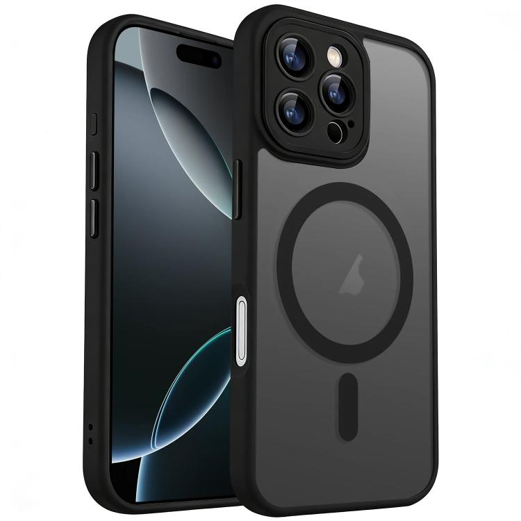 For iPhone 16 Pro XDcase Skin Feel Magnetic Frosted Phone Case with Lens Film
