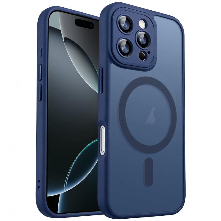 For iPhone 16 Pro XDcase Skin Feel Magnetic Frosted Phone Case with Lens Film
