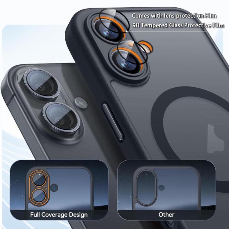 For iPhone 12 Pro Max XDcase Skin Feel Magnetic Frosted Phone Case with Lens Film