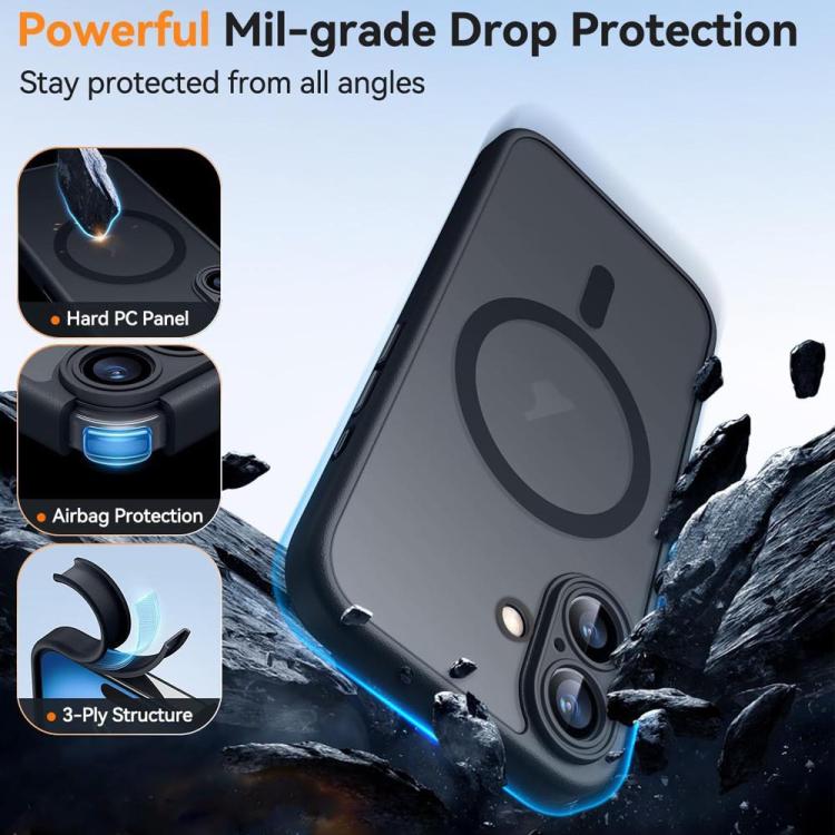 For iPhone 17e / 16e XDcase Skin Feel Magnetic Frosted Phone Case with Lens Film