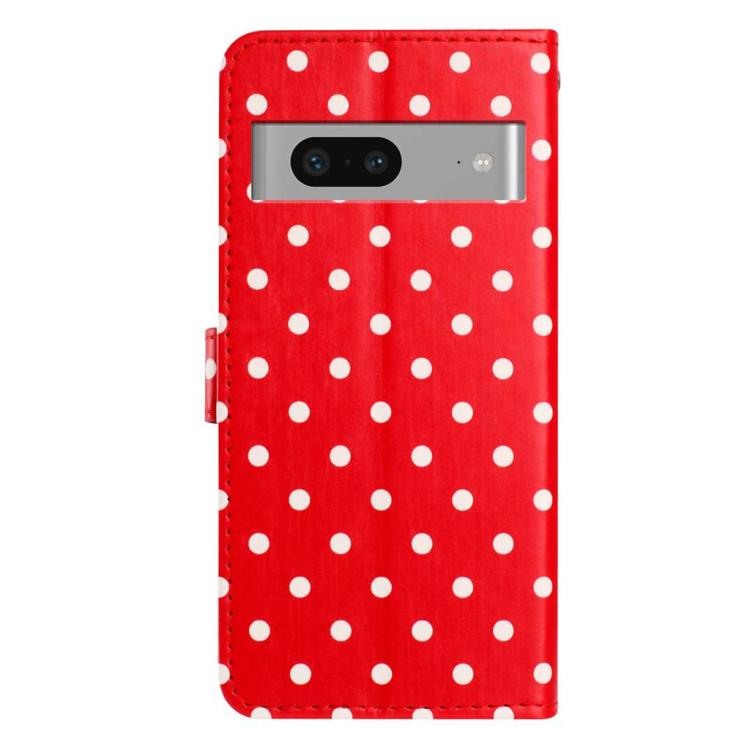 For Google Pixel 7 Small Dots Pattern Vegan Leather Phone Case