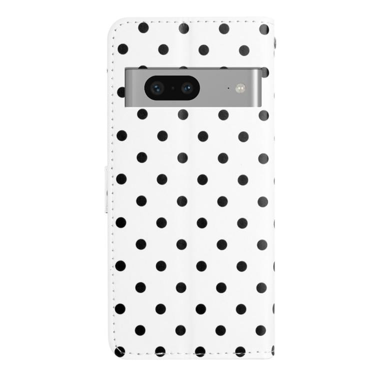 For Google Pixel 7 Small Dots Pattern Vegan Leather Phone Case