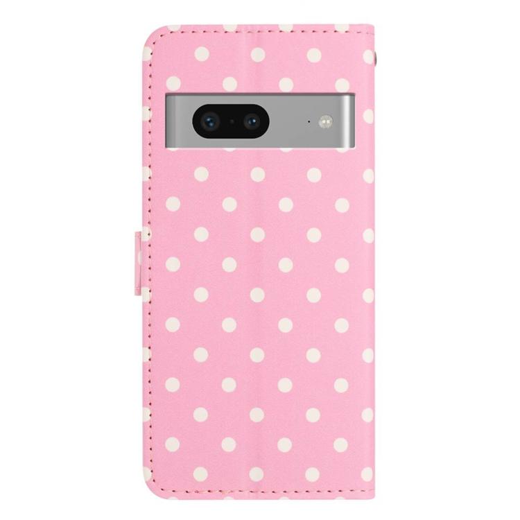 For Google Pixel 7 Small Dots Pattern Vegan Leather Phone Case