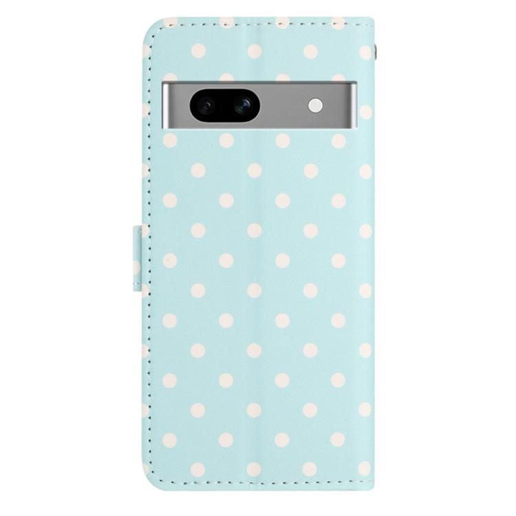 For Google Pixel 7a Small Dots Pattern Vegan Leather Phone Case