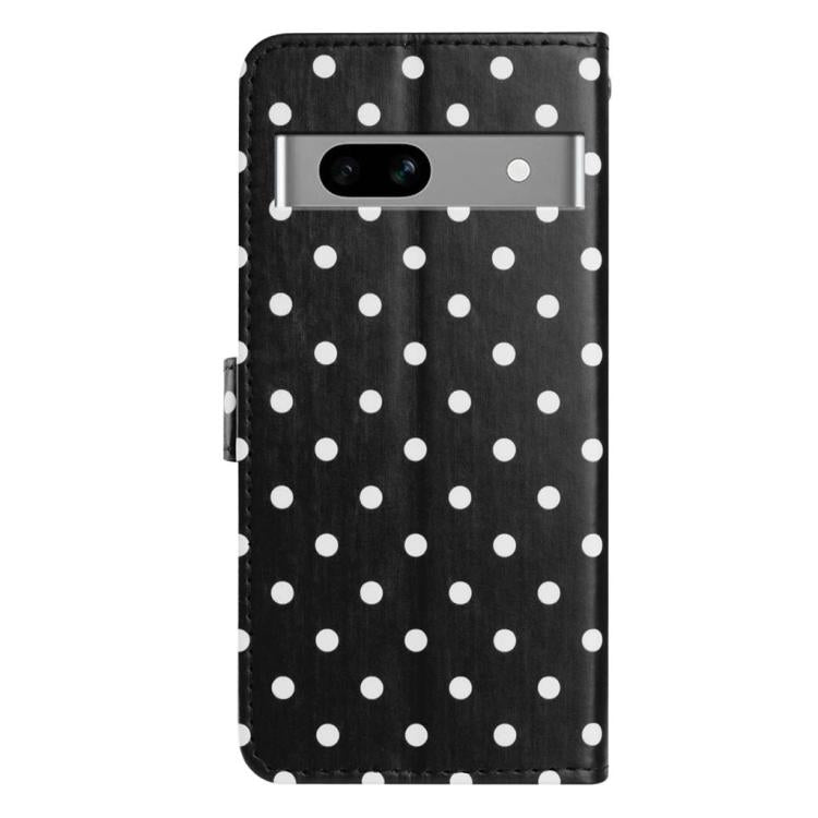 For Google Pixel 7a Small Dots Pattern Vegan Leather Phone Case