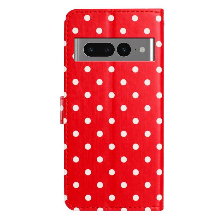 For Google Pixel 7 Pro Small Dots Pattern Vegan Leather Phone Case