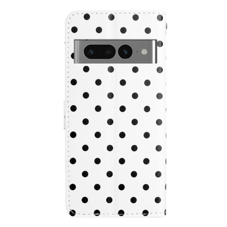 For Google Pixel 7 Pro Small Dots Pattern Vegan Leather Phone Case