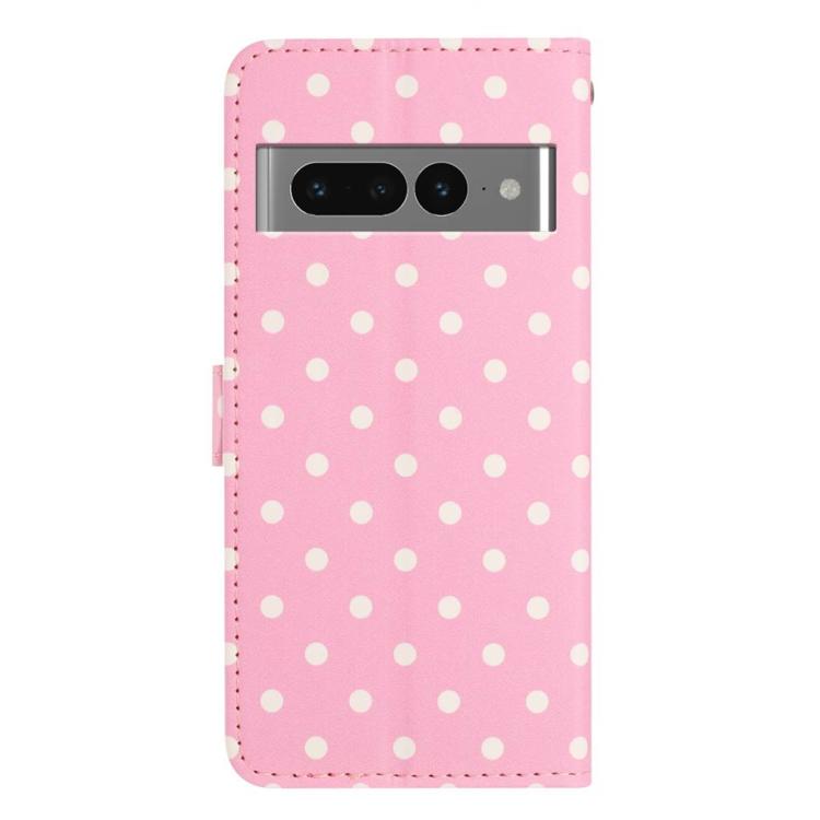 For Google Pixel 7 Pro Small Dots Pattern Vegan Leather Phone Case