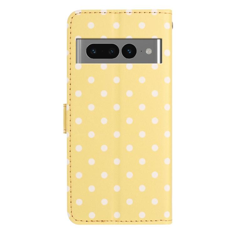 For Google Pixel 7 Pro Small Dots Pattern Vegan Leather Phone Case