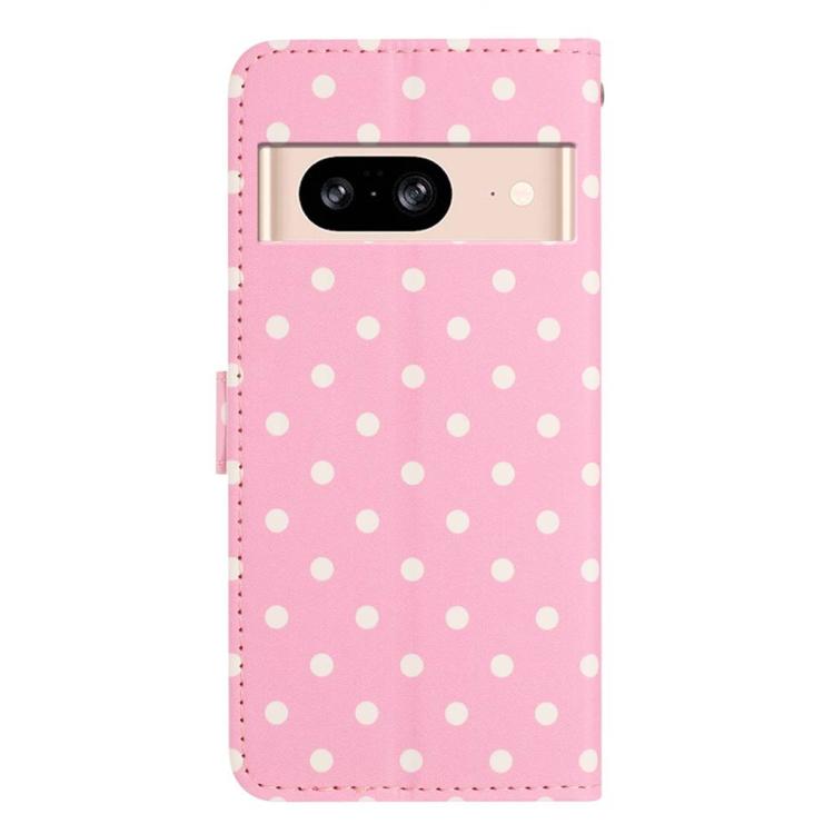 For Google Pixel 8 Small Dots Pattern Vegan Leather Phone Case