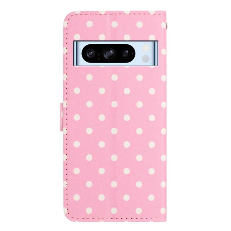 For Google Pixel 8 Pro Small Dots Pattern Vegan Leather Phone Case