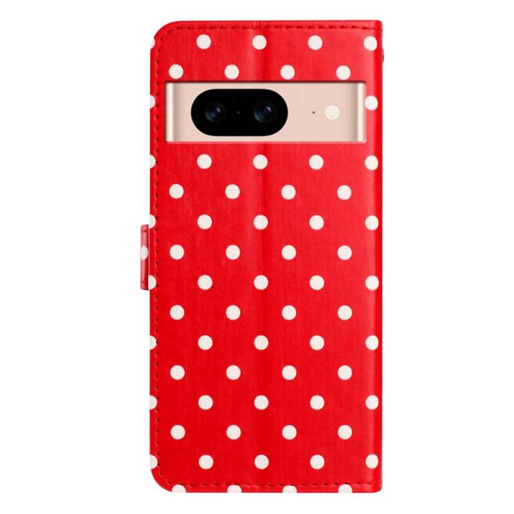 For Google Pixel 8a Small Dots Pattern Vegan Leather Phone Case