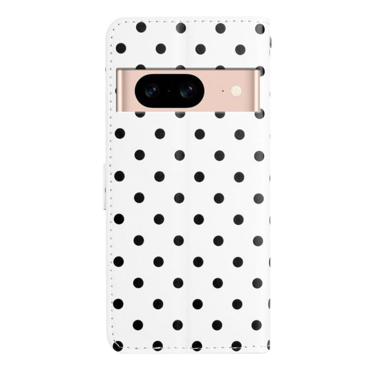 For Google Pixel 8a Small Dots Pattern Vegan Leather Phone Case