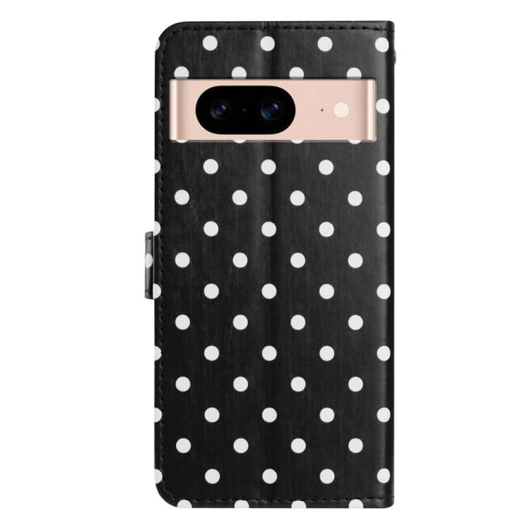 For Google Pixel 8a Small Dots Pattern Vegan Leather Phone Case