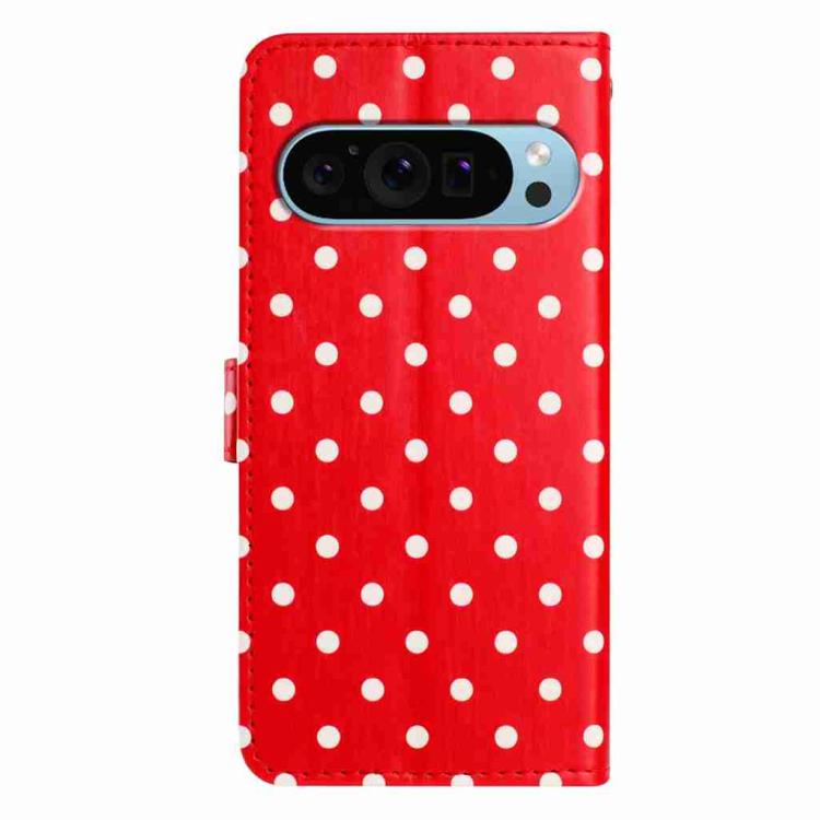 For Google Pixel 10 / 10 Pro / 9 Pro Small Dots Pattern Vegan Leather Phone Case