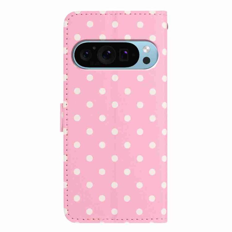 For Google Pixel 10 / 10 Pro / 9 Pro Small Dots Pattern Vegan Leather Phone Case