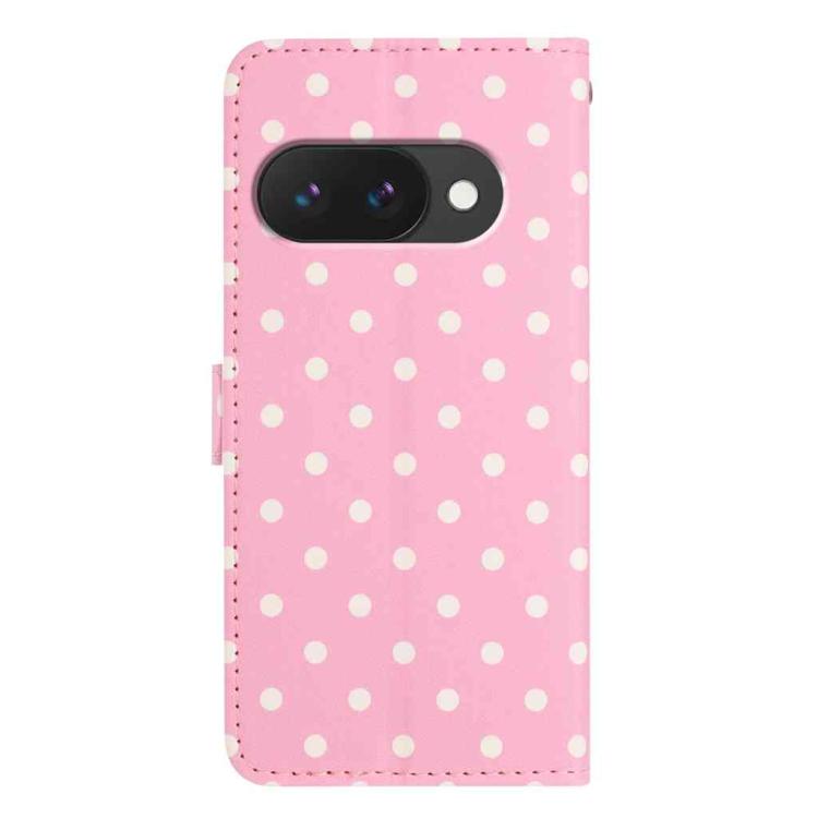 For Google Pixel 9a Small Dots Pattern Vegan Leather Phone Case