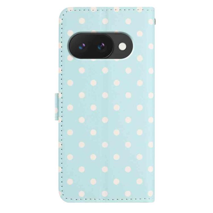 For Google Pixel 9a Small Dots Pattern Vegan Leather Phone Case