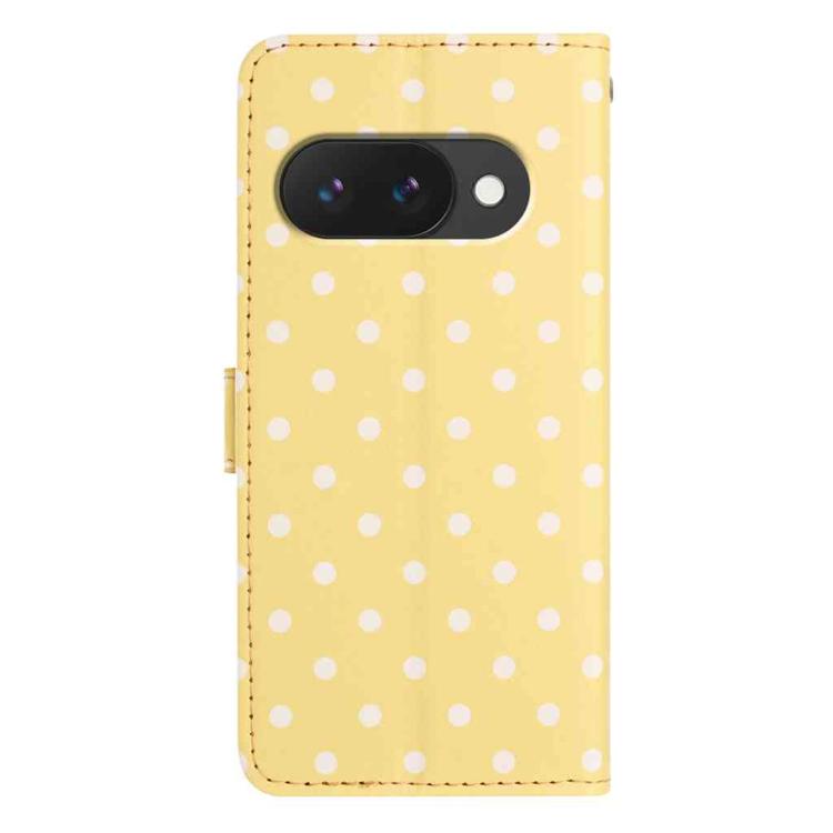 For Google Pixel 9a Small Dots Pattern Vegan Leather Phone Case