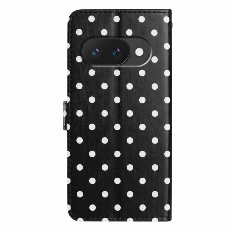 For Google Pixel 9a Small Dots Pattern Vegan Leather Phone Case