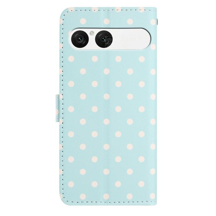 For Sony Xperia 10 VII Small Dots Pattern Vegan Leather Phone Case