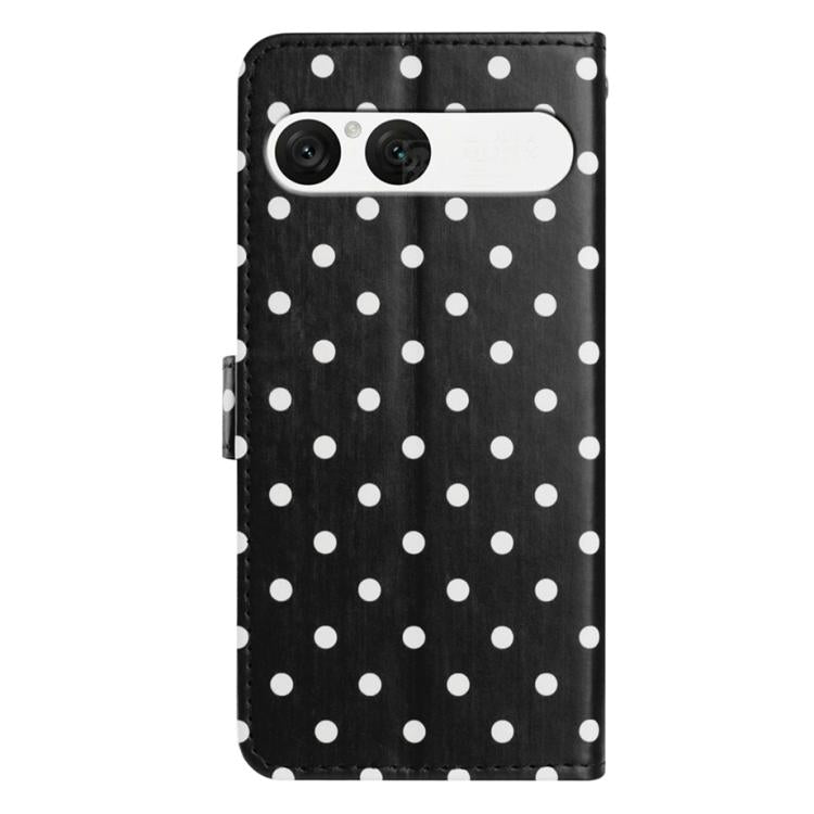 For Sony Xperia 10 VII Small Dots Pattern Vegan Leather Phone Case