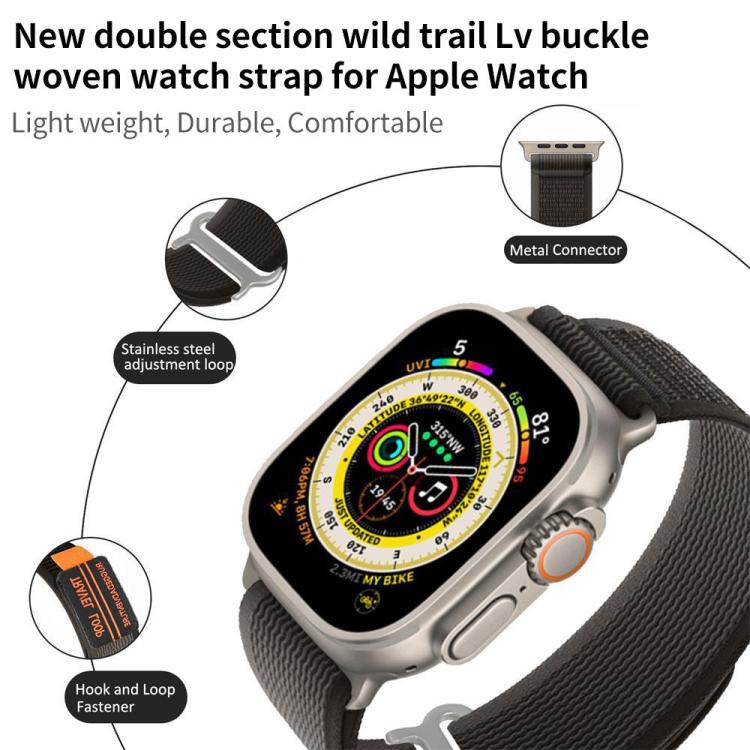 For Apple Watch 38 / 40 / 41 / S11 42mm 5 Pack xDfind Double Section Metal Buckle Loop Nylon Braided Watch Band