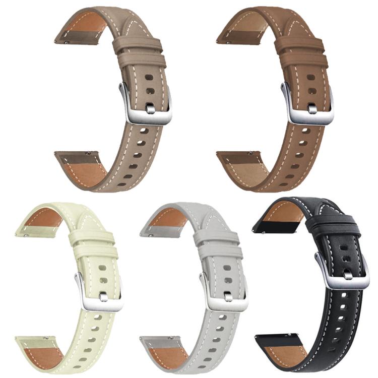 For Samsung Galaxy Watch8 / Watch8 Classic 5 Pack xDfind Flat Head Black Shark Fine Grain Vegan Leather Watch Band