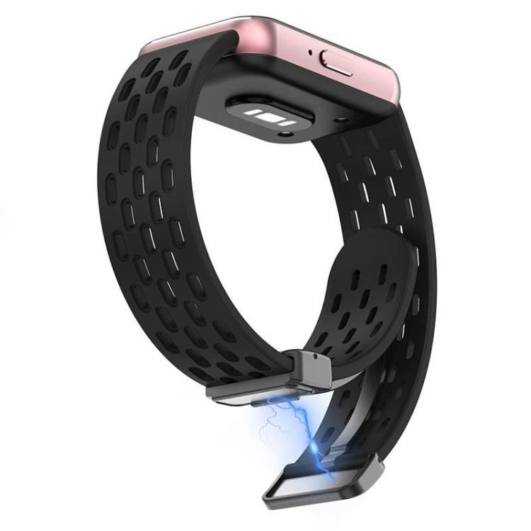 For Samsung Galaxy Fit3 5 Pack xDfind Hole Style Magnetic Black Buckle Silicone Watch Band