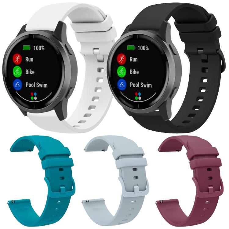 18mm 5 Pack xDfind Flat Pure Color Silicone Watch Band