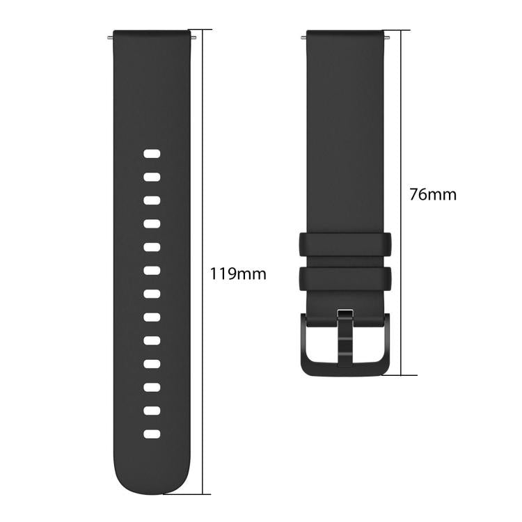 18mm 5 Pack xDfind Flat Pure Color Silicone Watch Band