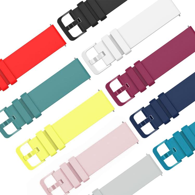 20mm 5 Pack xDfind Flat Pure Color Silicone Watch Band