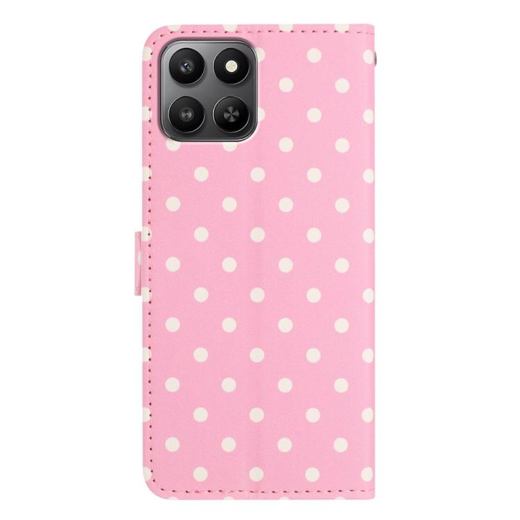 For Honor 400 Smart 4G / 5G / X7d 5G Small Dots Pattern Vegan Leather Phone Case
